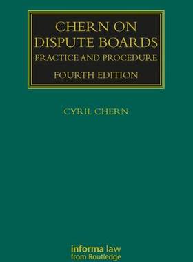 [预订]Chern on Dispute Boards 9781032177236