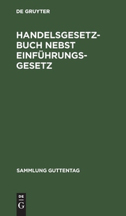 【预订】Handelsgesetzbuch nebst Einführungsgesetz 9783111159164