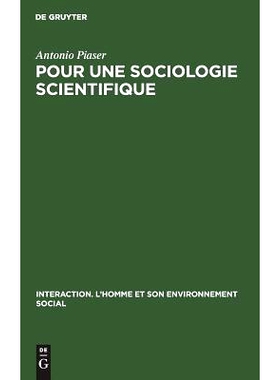 预订 Pour une sociologie scientifique: Épistémologie comparée de l’analyse conceptuelle: 9783111001340