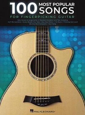 【预订】100 Most Popular Songs for Fingerpicking Guitar: Solo Guitar Arrangements in Standard Notation and Tab