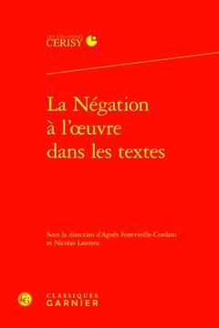 [预订]La Negation a l’Oeuvre Dans Les Textes 9782406141990