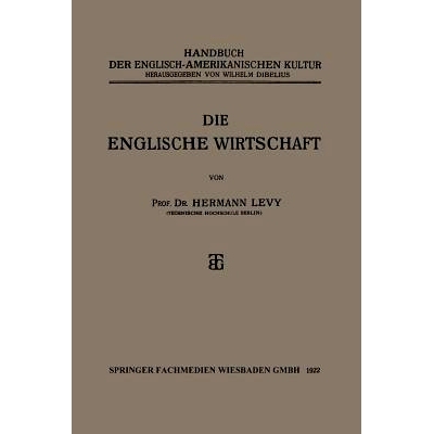 预订 Die Englische Wirtschaft: 9783663155461