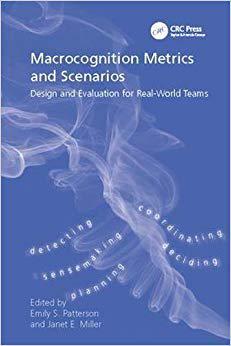 【预售】Macrocognition Metrics and Scenarios
