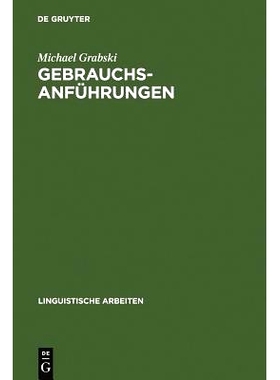 预订 Gebrauchsanführungen: Ein Ausdrucksmittel für die Störung semantischer Struktur: 9783484301733