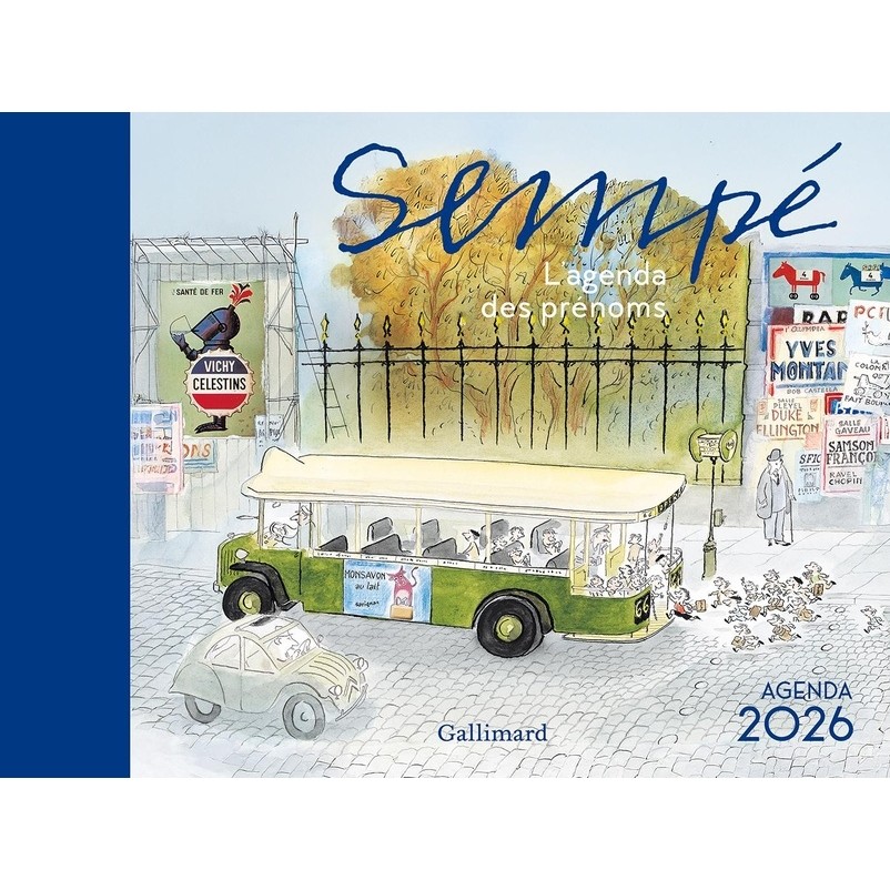 现货 2026年 桑贝日历记事本 法国原装进口 大师原画高清印刷 全彩铜版纸手帐台历 收藏送礼 Agenda Semp&eacute; 2026