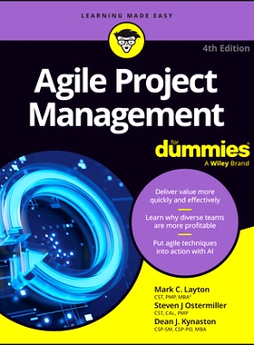 预订 Agile Project Management for Dummies, 4th Edition 敏捷项目管理达人迷 第4版: 9781394332090