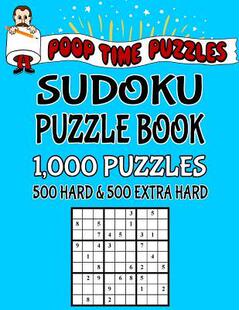 Work 预订 Extra Out Sudoku 500 Book and Puzzle 9781542381901 With Time Poop Hard Puzzles Them 000