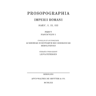 9783110012972 Imp Pars Ed.Altera Rom Prosopogr 预订