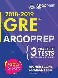 Videos GRE Prep ArgoPrep Included Practice Comprehensive Online Days 9781946755353 Test 2018 预订