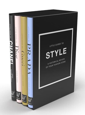 英文原版 时尚品牌风格指南 4册套装 Chanel香奈儿、Dior迪奥、Gucci古驰、Prada普拉达 Little Guides to Style 品牌史 历史故事