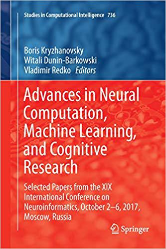 【预售】Advances in Neural Computation, Machine Learning, and Cognitive Research: Selected Papers from the XIX Int...