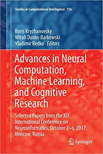 【预售】Advances in Neural Computation, Machine Learning, and Cognitive Research: Selected Papers from the XIX Int...-封面