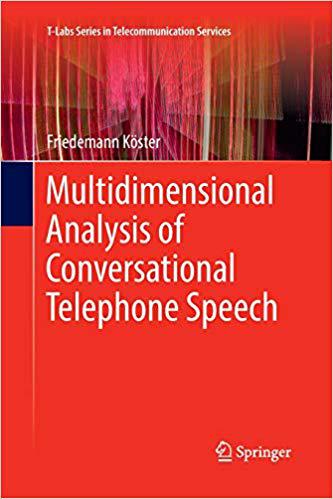 【预售】Multidimensional Analysis of Conversational Telephone Speech-封面