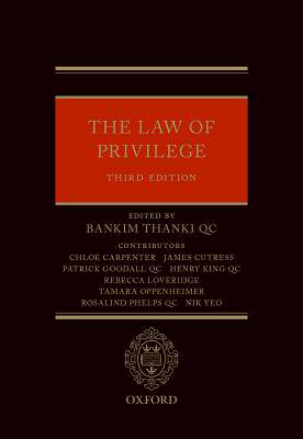 【预订】The Law of Privilege
