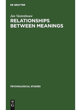 预订 Relationships between meanings: Specifically with regard to trait concepts used in psychology. A model and the asse