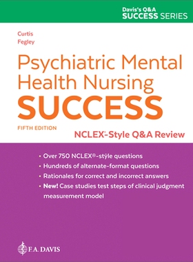 预订 Psychiatric Mental Health Nursing Success: NCLEX-Style Q&A Review, 5th Edition 精神心理健康护理成功：NCLEX 式问答回