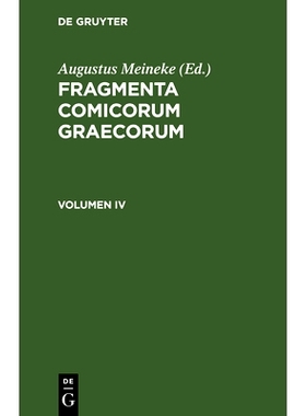 预订 Fragmenta Poetarum Comoediae Novae: 9783112667859