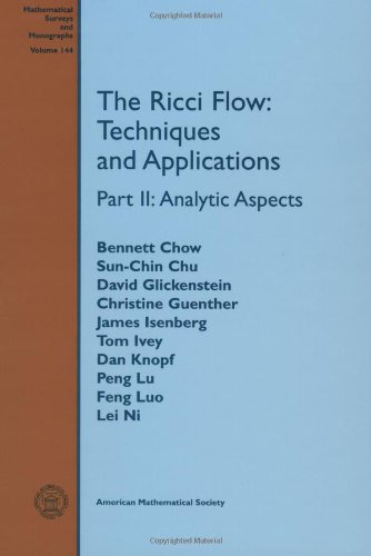 【预售】The Ricci Flow: Techniques and Applications: Part II: Analytic Aspects