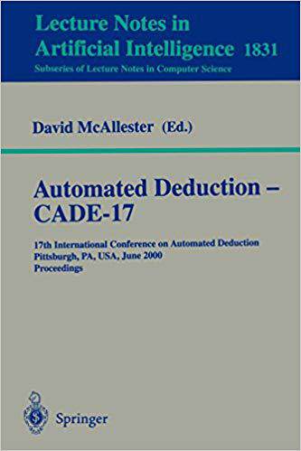 【预订】Automated Deduction - CADE-17 9783540676645