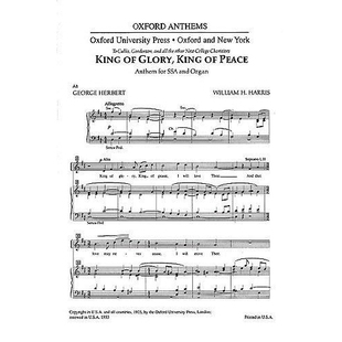 Glory Peace 荣耀之王 9780193853591 预订 和平之王 King