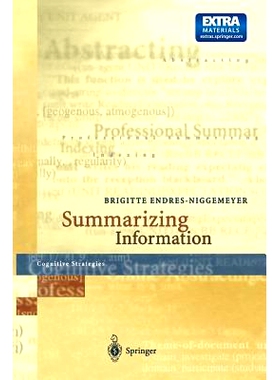 预订 Summarizing Information: Including CD-ROM “SimSum”, Simulation of Summarizing, for Macintosh and Windows 信息总结