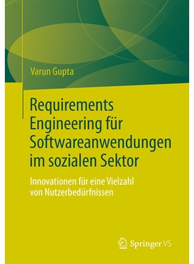 预订 Requirements Engineering Für Softwareanwendungen Im Sozialen Sektor: Innovationen Für Eine Vielzahl Von Nutzerbed