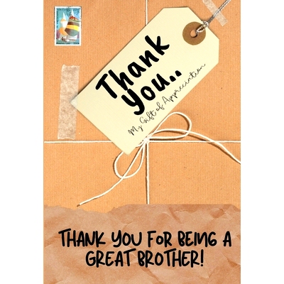 预订 Thank You For Being a Great Brother!: My Gift Of Appreciation: Full Color Gift Book Prompted Questions 6.61 x 9.61