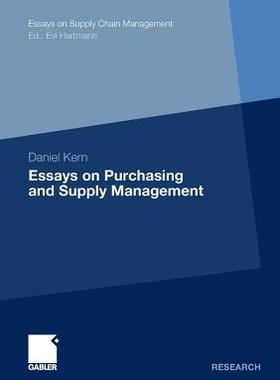 预订 Essays on Purchasing and Supply Management