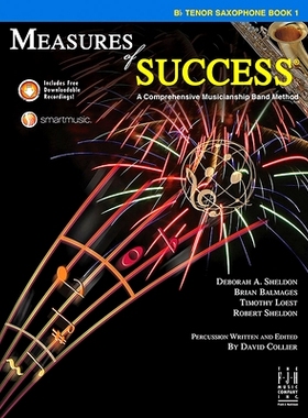 预订 Measures of Success B-Flat Tenor Saxophone Book 1: 9781569398104