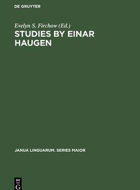 [预订]Studies by Einar Haugen 9789027922427