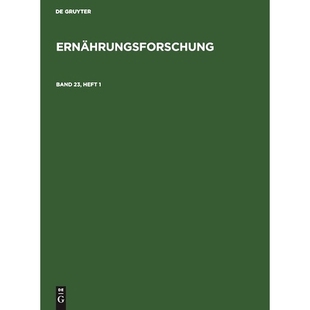 Bd. 9783112488232 预订 Ernf Ernährungsforschung