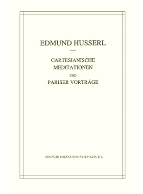 预订 Cartesianische Meditationen und Pariser Vortrage: 9789401053464