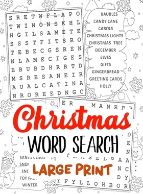 预订 Christmas Word Search Large Print: Word Search Puzzle book Christmas, Exercise Your Brain Activity Book, Cleverly H