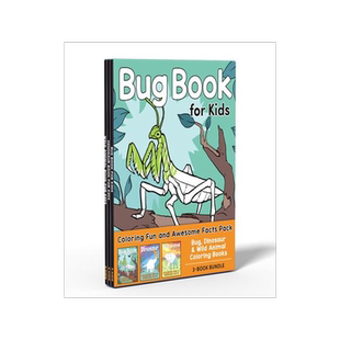 [预订]Coloring Book Box Set: 3 Books for Coloring Fun and Awesome Facts about Dinosaurs, Bugs, and Wild An 9780593690048