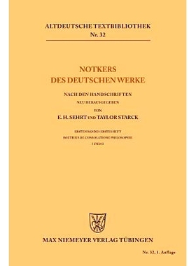 预订 Notkers des Deutschen Werke: 9783110484243