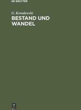 【预订】Bestand und Wandel 9783486777987