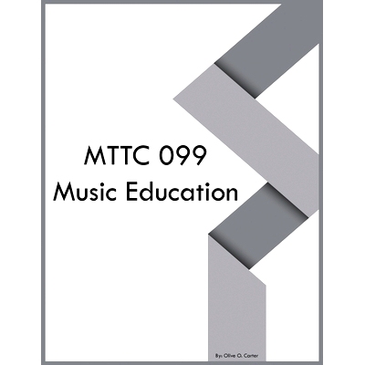 预订 MTTC 099 Music Education: 9798868901607