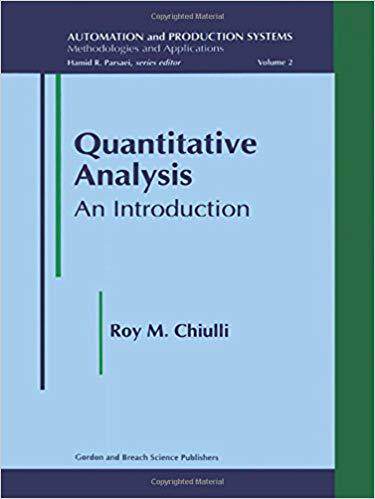 【预售】Quantitative Analysis
