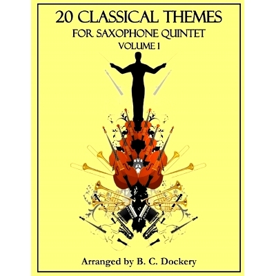 预订 20 Classical Themes for Saxophone Quintet: Volume 1: 9798862093049