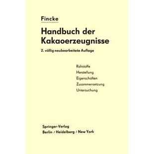 预订 Handbuch der Kakaoerzeugnisse: 9783642496431