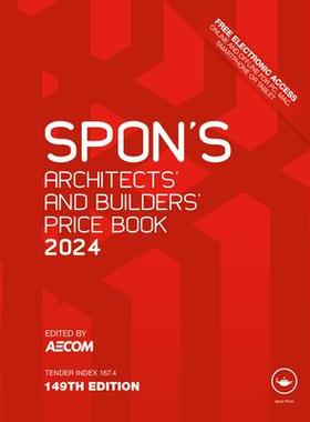 [预订]Spon’s Architects’ and Builders’ Price Book 2024 9781032550084