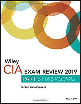 【预售】Wiley Ciaexcel Exam Review 2019, Part 3: Business Knowledge For Internal Auditing (Wiley Cia Exam Review S...