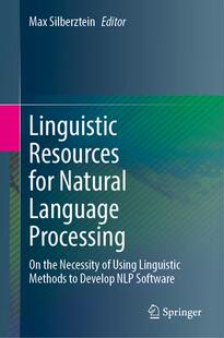 Resources for Natural Processing Linguistic Language 9783031438103 预订