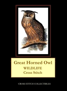 预订 Great Horned Owl: Wildlife Cross Stitch Pattern: 9781091202030