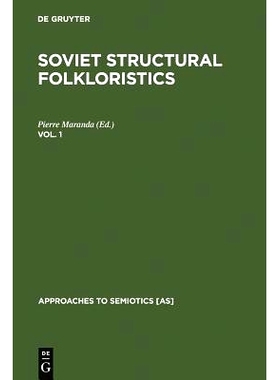 预订 MARANDA:SOVIET STRUCTURAL   FOLKLOR.(VOL 1) APPS 42: 9789027926838