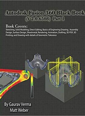 【预售】Autodesk Fusion 360 Black Book (V 2.0.6508) Part 1