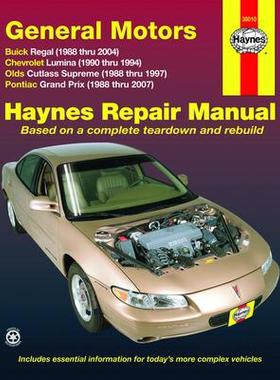 [预订]General Motors FWD models Buick Regal (88-04), Chevrolet Lumina (90-94), Olds Cutlass Supreme (88-97 9781563927263