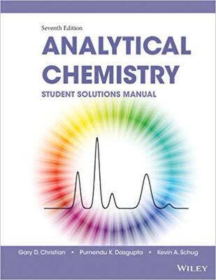 【预订】Student Solutions Manual To Accompany Christian, Analytical Chemistry 7E