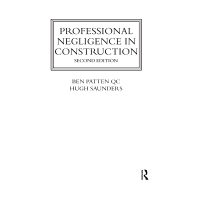 预订 Professional Negligence in Construction 施工中的职业过失: 9780367734770