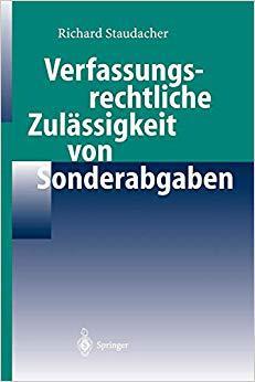 【预订】Verfassungsrechtliche Zulässigkeit von Sonderabgaben 9783540212638